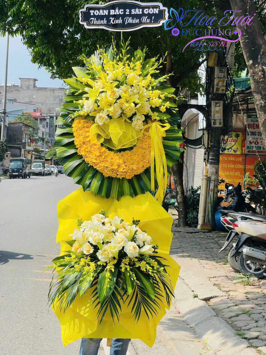 Kệ Hoa Viếng Vàng HCB024